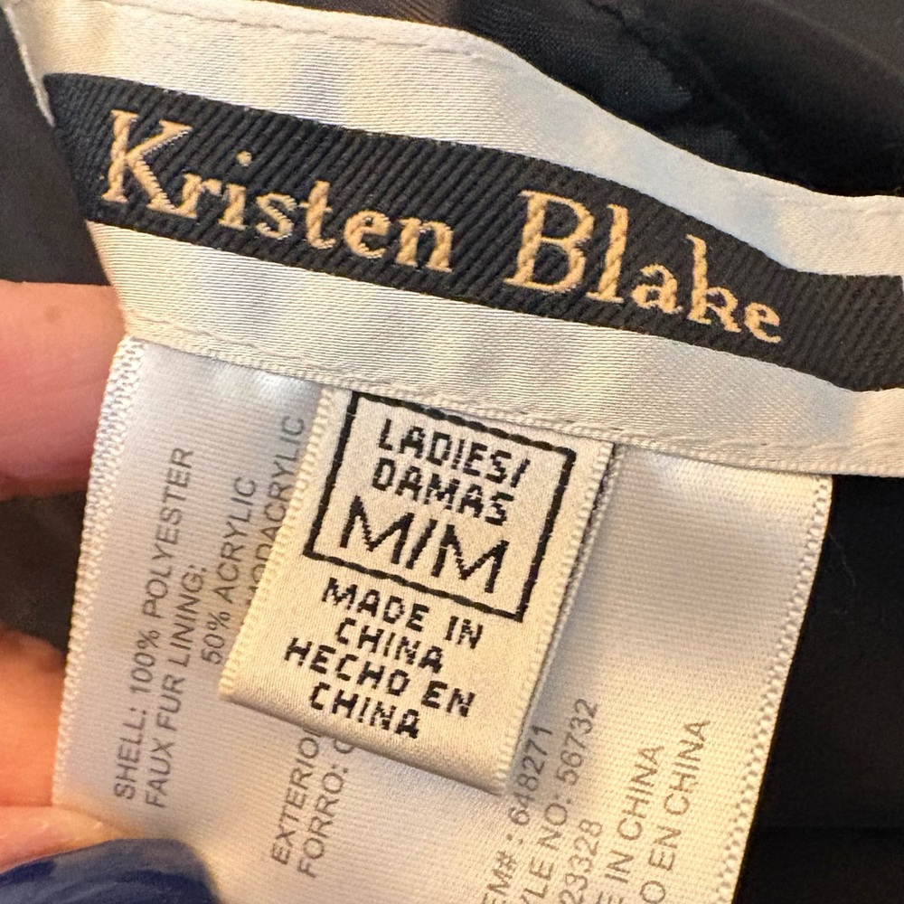 Kristen Blake Faux Fur Reversible Vest Pockets Women's Sz Med EUC - Picture 3 of 12